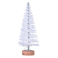 thumbnail image 1 of XIA0LE Artificial Mini Christmas Trees, 3in Bottle Brush Trees With Wood Base, Artificial Frosted Sisal Xmas Tree, Diy Crafts Mini Pine Tree For Christmas Party Home Table Top Decor Winter Ornaments, 1 of 6