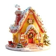 thumbnail image 1 of XIA0LE Christmas Gingerbread House Ornaments 3.7in Christmas Tree Gingerbread Christmas Decor With Rope Xmas Hanging Ornaments For Tree Holiday Party New Year Home Decorations (A), 1 of 6