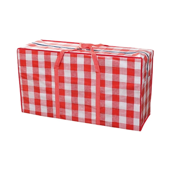 XIA0LE Christmas Ornament Storage Bags Christmas Tree Storage Bags 32 X 24x8 Inch Ornaments Bag With Zipper Xmas Heavy Duty Containers For Xmas Trees Baubles (Red-White,Plaid)