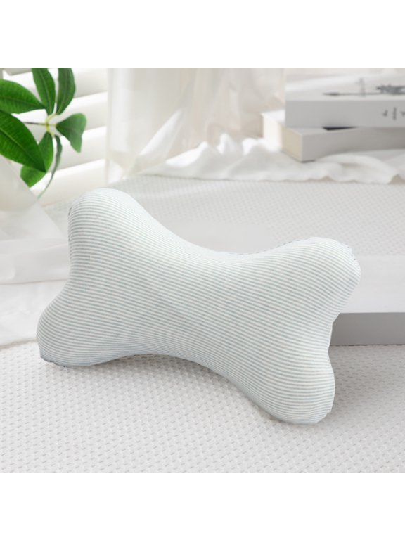 XIA0LE Neck & Cervical Pillows Dog Bone Shaped Travel Neck Pillows,Washable Removable For Car Bus Truck Driving Comfort Head Rest Support Bone Pillows, Neck Chiropractic Pillow (Blue)