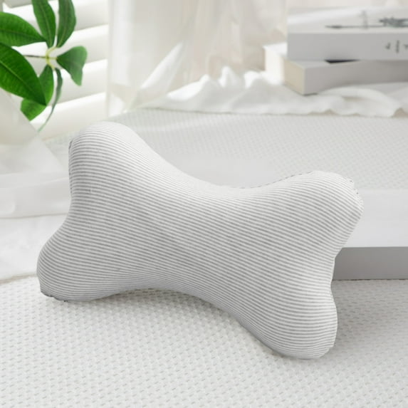 XIA0LE Neck & Cervical Pillows Dog Bone Shaped Travel Neck Pillows,Washable Removable For Car Bus Truck Driving Comfort Head Rest Support Bone Pillows, Neck Chiropractic Pillow (Blue)