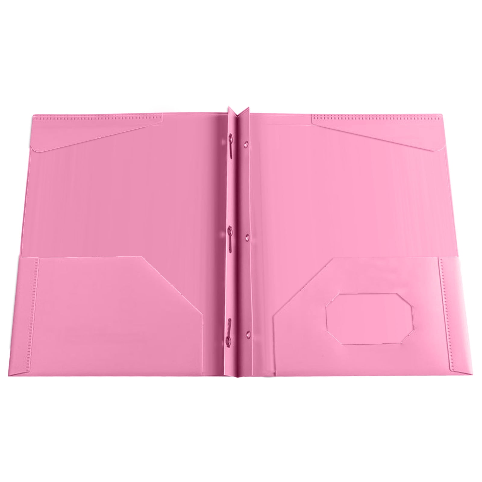 Small File Folder Pockets XIA0LE Plastic Folders With Pockets And Prongs, 2-Pocket Folders With 3 ...