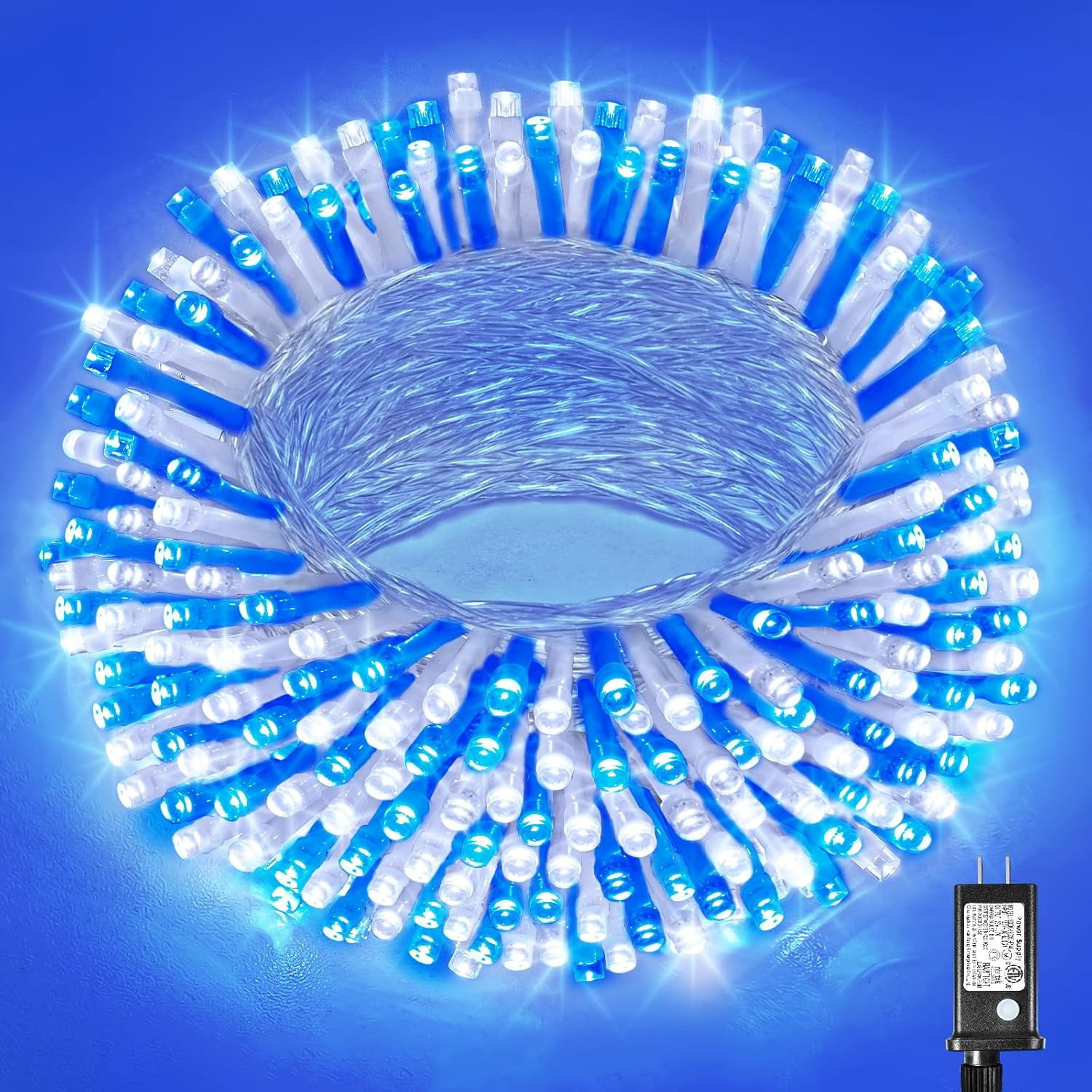XIACOCO-100 Led Christmas Lights Outdoor - 33Ft Christmas String Lights ...