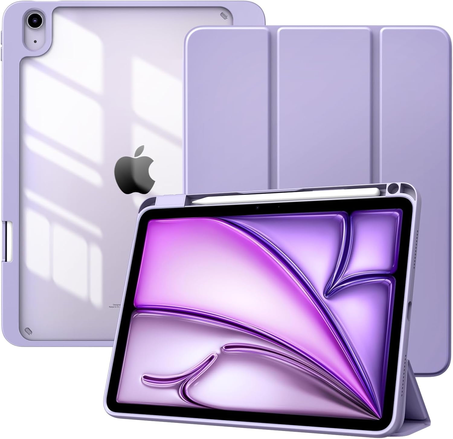 XIACOCOCase For Ipad Air 11 Inch M2 2024 With Pencil Holder, Ipad Air