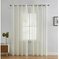 thumbnail image 1 of XIACOCO-White Sheer Curtains 84 Inches Long 2 Panels Set, Sheer White Curtains For Living Room/Bedroom, Rod Pocket Voile Sheer Panel Drapes, 2Pcs, Each 42" W X 3100" L, 1 of 4