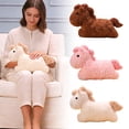 thumbnail image 1 of XIAHAO Adorable Horse Stuffed Animal Soft Plush Toy Cute Birthday for Boys Girls Kids Toddlers (Bronw,30cm/11.8in), 1 of 8