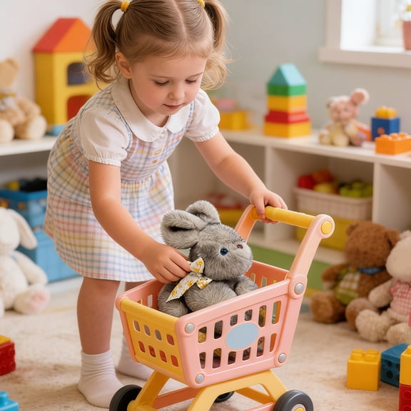 XIAHAO Bunby My Realistic Bunny 2025 Easter Bundy Real Lifelike Bunny Cute Stuffed Bunny Plush Animals Interactive Easter Basket Stuffers Gifts (Grey)