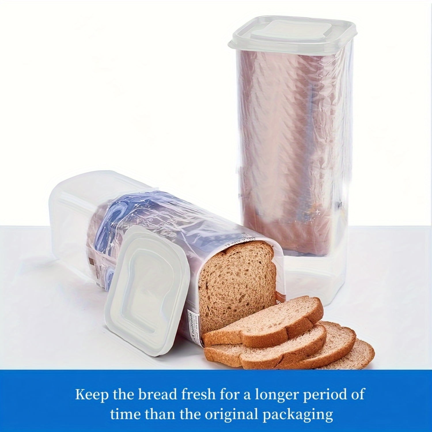 XIAMENMHHG Durable Clear Plastic Bread Container Freshness Keeper for