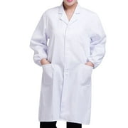 XIAN  Professional Doctor Lab Coat Adult Full Sleeve Cotton Long Medical Coat for Students and Doctor  2XL
