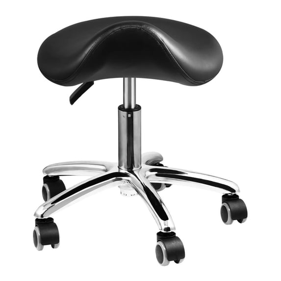 XIANERS Adjustable Saddle Stool Ergonomic Rolling Saddle Chair Large Load Bearing Swivel Rolling Stool Chair for Clinic Living Room Salon Kitchen Work Area in style