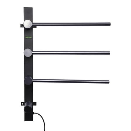 XIANERS Bathroom Towel Warmer Stainless Steel Bath Towel Warmer Wall Towel Warmer Towel Dryer Rack Bathroom Towel Rack with LED Display for Bathroom Kitchen natural