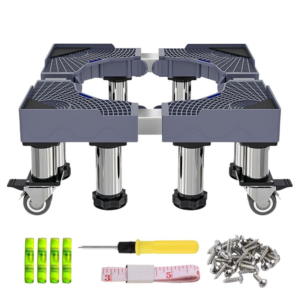 Appliance Rolling Dolly Stand - Heavy Duty Adjustable Mobile Base With Locking Wheels For Fridge, Washer, Dryer