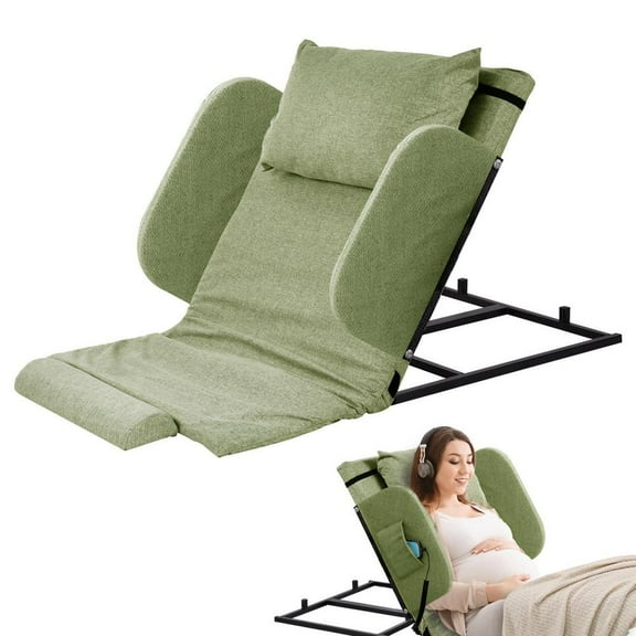 XIANERS Electric Lifting Backrest Sit Up Back Rest with Pillow and Foot Pad Support 600lbs Adjustable Backrest for Pregnant Women Elderly Patient Handicap effectual