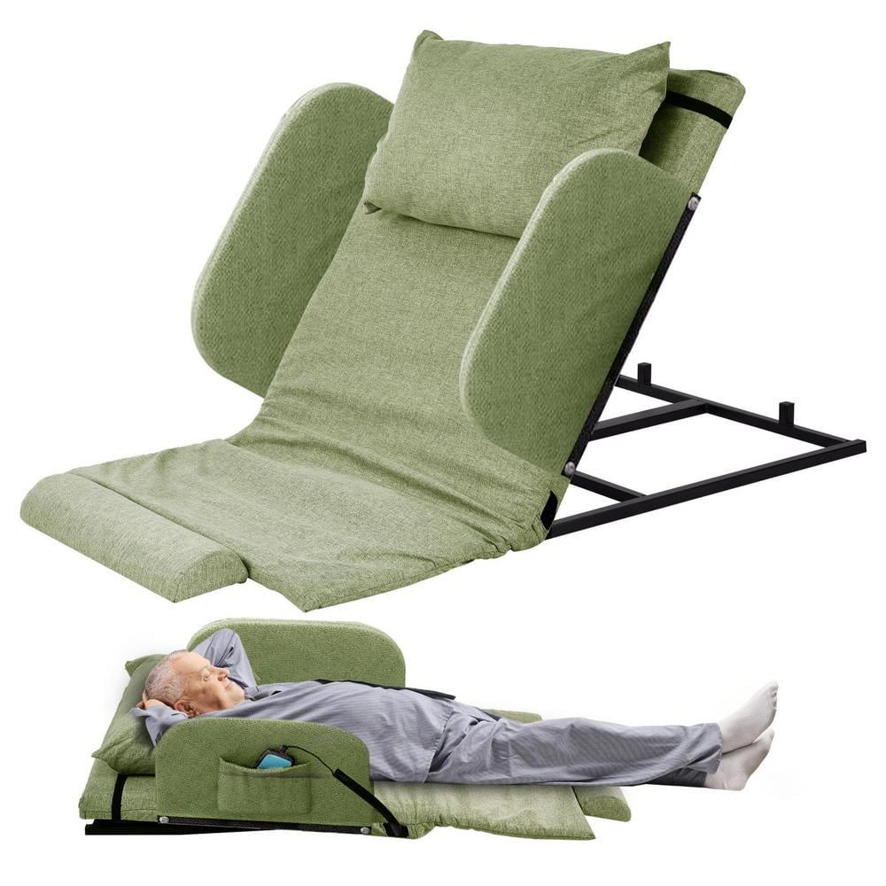 Lifting Bed Backrest Adjustable Angle Foldable With Pillow For