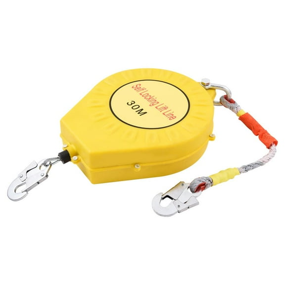 XIANERS Fall Protection Lanyard Retractable Cable Fall Protection 98FT Steel Wire Rope Construction Roofing Safety Lanyard Worker Accessories trendy