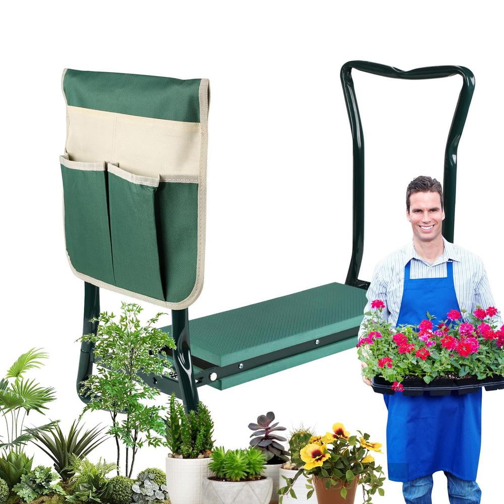 XIANERS Garden Kneeling Chair Garden Bench For Kneeling And Sitting Foldable Stool Soft Cushion ...