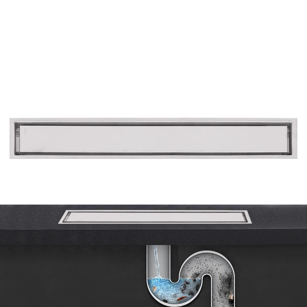 XIANERS Linear Shower Drains Linear Drain Floor Shower Bathroom 304