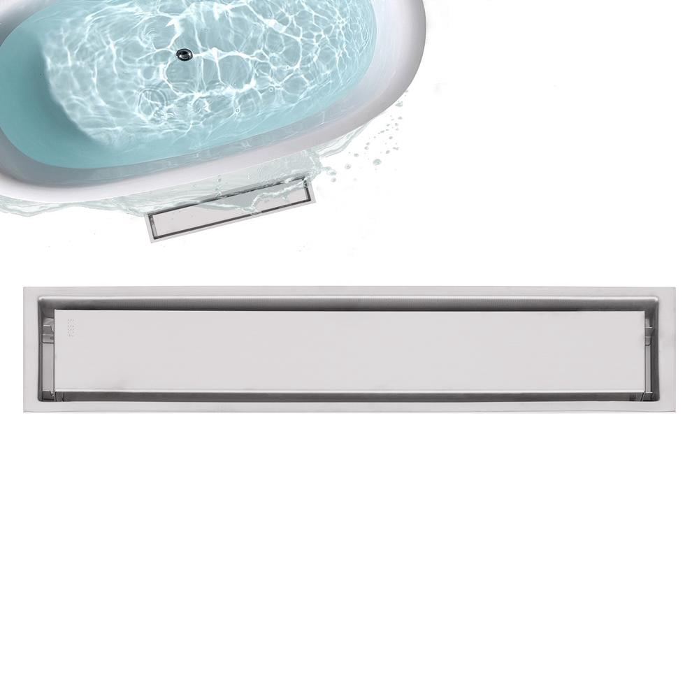 Shower Strainer Rectangular XIANERS Linear Shower Drains Rectangle Bathroom Shower Floor Drain 304 ...