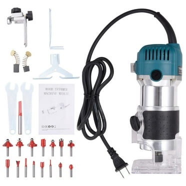 XIANERS Wood Router Tool Wood Router Collets Hand Trimmer Compact Router Handheld Trigger 800W Milling Engraving Hand Machine Woodworking Tool fun