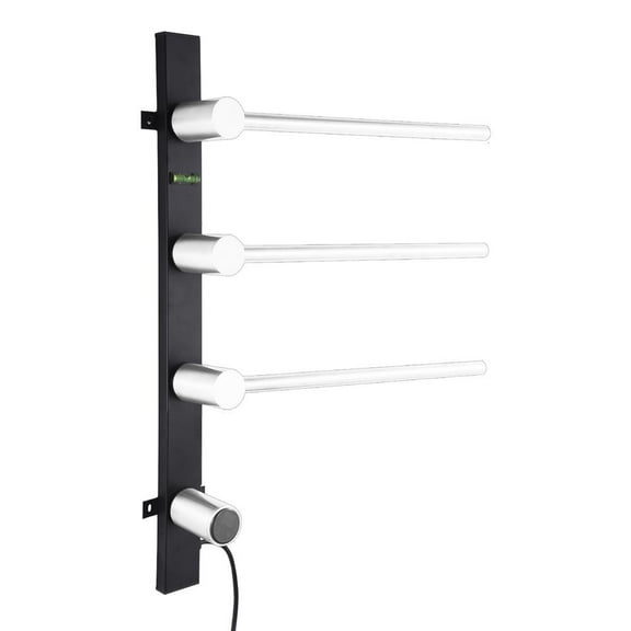 XIANERS Towel Warmer Rod 110V Concealed Heated Towel Racks For Bathroom With Probe Crossbar And Controller Stainless Electric Wall Towel Bar excitement