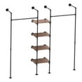 XIANERS Wall Mounted Clothing Rack Multipourpose Heavy Duty Clothes