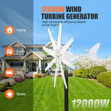 XIANERS Wind Generator Kit 12000W Small Wind Turbines Silent Wind Turbine Generator Kit Small Wind Turbines IP66 Waterproof Efficient Energy For Home very well