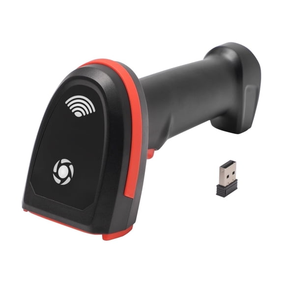 XIANJINO Fully Upgraded Wireless 2D QR Barcode Scanner with Stand, 3 in 1 Bluetooth & 2.4GHz Wireless & USB Wired, Connect Smart Phone Tablet PC, 2D COMS Image Bar Code Reader
