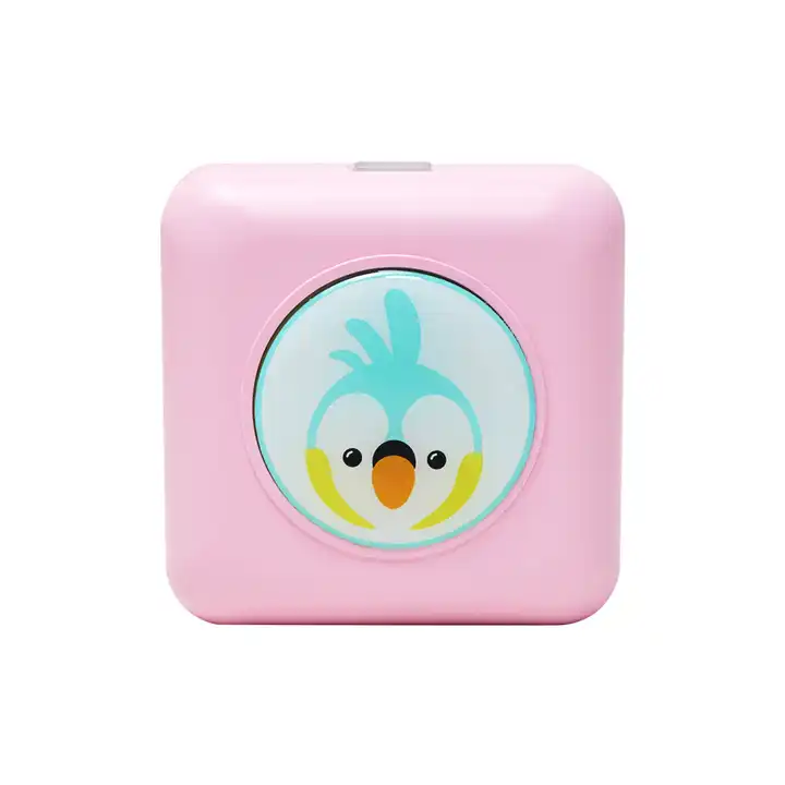 XIANJINO Wireless Mini Portable Thermal Printer Label Maker, Paper Included for Android and iOS Phone, Pink