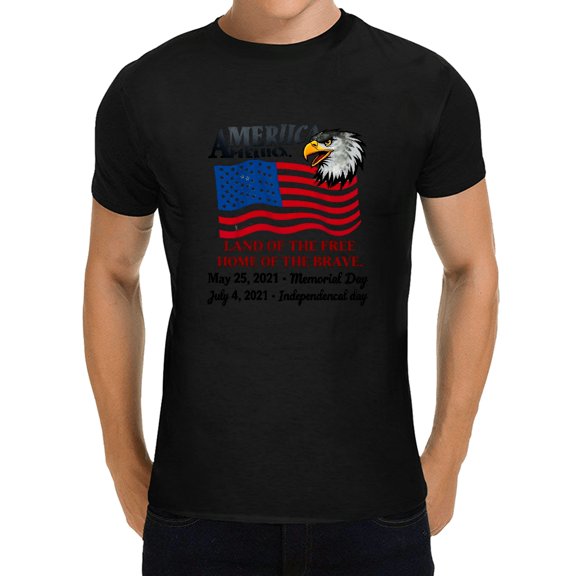 XIANQI America Amelia Unisex T-Shirt 180g Fabric Weight Cotton M