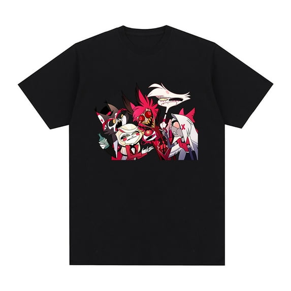 XIANQI Helluva Boss T-shirt summer crew neck cotton T-shirt