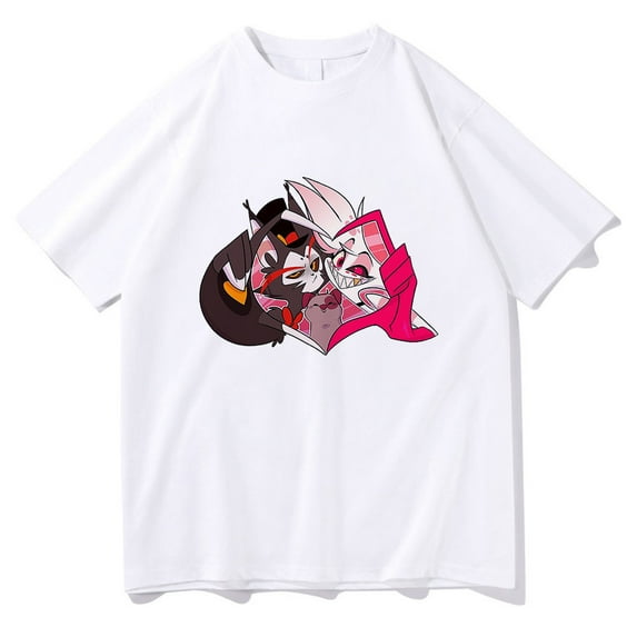 XIANQI Helluva Boss T-shirt summer crew neck cotton T-shirt