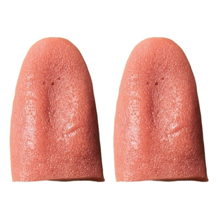 XIANXIAN 1/2/3 Pcs Realistic Fake Tongue Gross Jokes Prank Magic Tricks Fashion Processing Halloween Magicians Props Tricks Tongue Toy Magic Kits Accessories