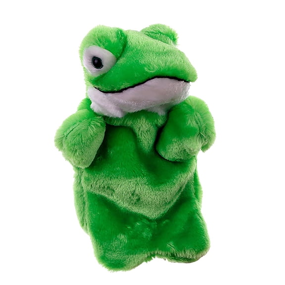 XIANXIAN 1 PCS Hand Puppets Set Animal Plush Puppet | Interactive Plush Storytelling Teaching Toys for Kids Classroom Shows Birthday Party Favor Supplies (Frog)