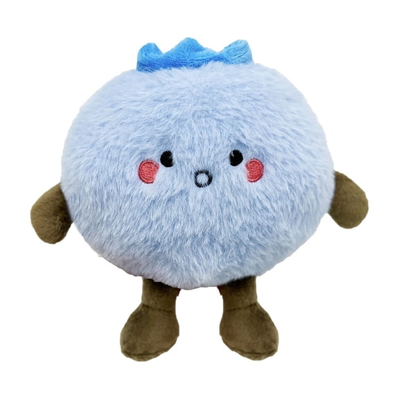 XIANXIAN 14CM Cute Blueberry Plush Pillow Kawaii Fruit Gifts Stuff Hugging Plushies Gift Soft Novelty Pillow Cushion Seat Decor for Gift Home Decor