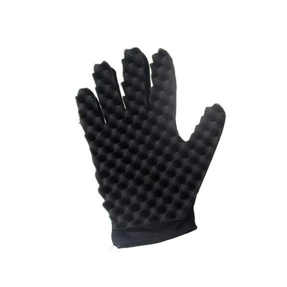 XIANXIAN 1PC Fashion Coil Tool Barber Hair Brush Sponge Gloves for Barbers Wave Black Twist Brush Styling Tool Hair Brush Sponge Gloves