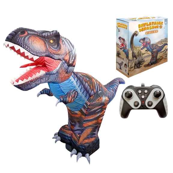 XIANXIAN 2.4GHZ Remote Control Inflatable Dinosaur Toy for Kids,Electric Toy Dinosaur with 360°Rotation,Forward & Backward,Rechargeable Walking Dinosaur Toy for Boys Kids Age 6-8 8-12 Birthday Gifts