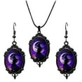 thumbnail image 1 of ​​XIANXIAN 2025 Dark Witch Jewelry Collection Set - Gothic Pendant Necklace & Earrings for Halloween Parties Vampire-Themed Accessories Adult Costume Finishing Touch​​, 1 of 4