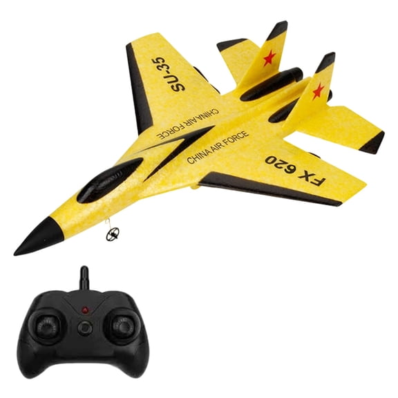 XIANXIAN 2026 New Remote Control Airplane, Gravity Glider Foam RC Fighter 360° Remote Control Glider Airplanes with Lights Airplane Model