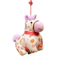 thumbnail image 1 of XIANXIAN 2026 Year of The Horse Chinese New Year Ornaments, Cute Hanging Horse Plush Mascot Figurine, 2026 Chinese Zodiac Ornaments Spring Festival Decorations New Year Gifts (6.3In), 1 of 6