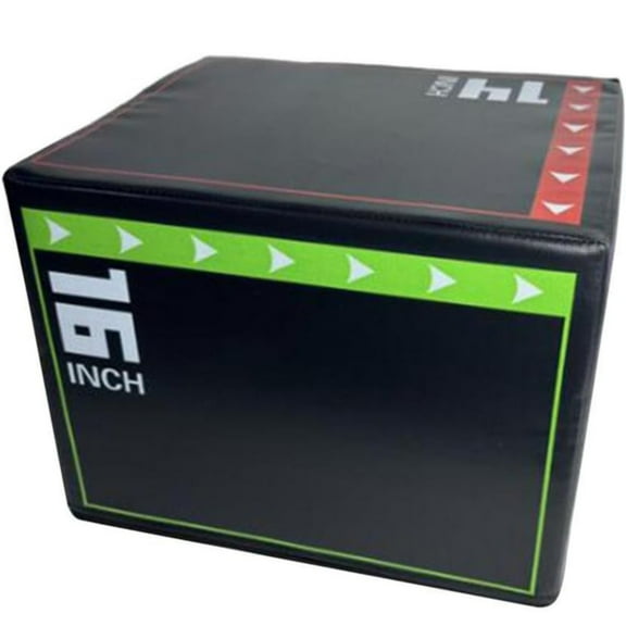 XIANXIAN 3-in-1 Plyometric Box Set (12/14/16") - High-Density EPE & Compressed Foam Jump Box for Home Gym, HIIT - Non-Slip Box Jumps, Step-Ups, Squats, Hip Thrusts