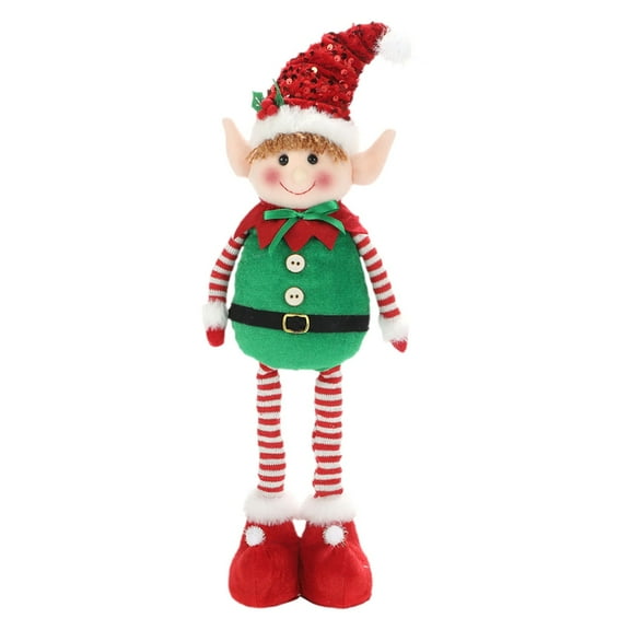 XIANXIAN Christmas Elf Doll Ornaments Plush Decorations Striped Gnomes Tree Hanging Pendants for Xmas Home Indoor Winter Festive Holiday