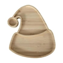 XIANXIAN Christmas Wooden Serving Trays Holiday Plates in Santa Reindeer Tree and Hat Shapes Hardwood Platters for Cookies Candy Festive Home Decor and Entertaining Essentials