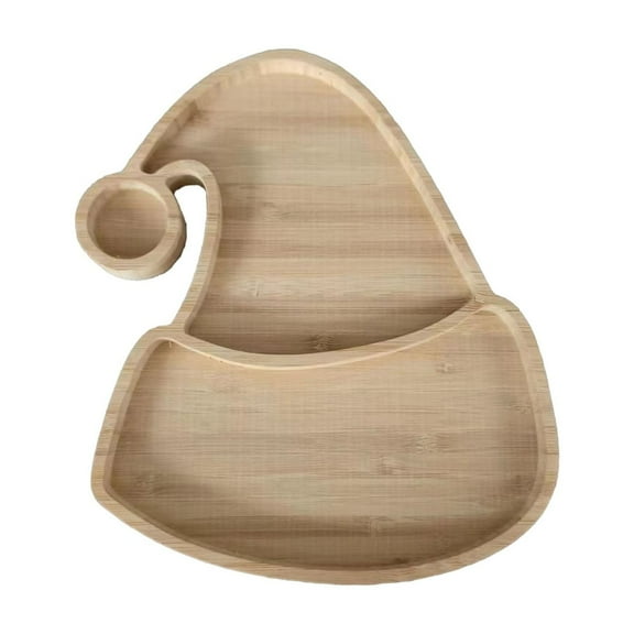 XIANXIAN Christmas Wooden Serving Trays Holiday Plates in Santa Reindeer Tree and Hat Shapes Hardwood Platters for Cookies Candy Festive Home Decor and Entertaining Essentials