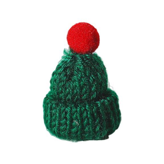 XIANXIAN Christmas hat cute mini Knit small hat scarf for Holiday Decorations Indoor Home Christmas Ornaments and Themed Party Accessories, DIY Xmas Ornaments for Tree