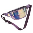 thumbnail image 1 of XIANXIAN Clear Fanny Packs for Women Holographic Waist Bag Stadium Approved Clear Purse Bag Bum Bag Rave, Festival, Games,Travel and Concerts Rave Shiny, 1 of 4