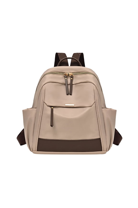 Convertible Cloth Backpack Handbag Shoulder Bag Open Pocket Zippered Security Organization Work Travel Essential Reversible Function Practical Design