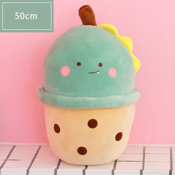 XIANXIAN Cute Boba Tea Plush Stuffed Animal Toy 19.7" Bubble Tea Kawaii Plushies Cartoon Soft Milk Tea Cup Cuddly Pillow Home Hugging Birthday for Children Kids Boys Girl Room Decor Bedtime, 19.7In