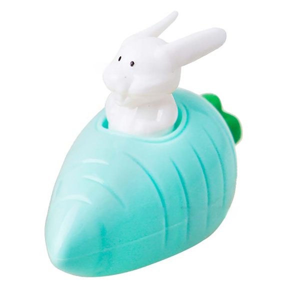 XIANXIAN Easter Toys Pull Back Cars Toy Carrot Cars Driven by Rabbit Friction Powered Animal Cars Vehicles Plastic Go Back and Forth Car Toys for Easter Basket Filler Party Favors Gifts