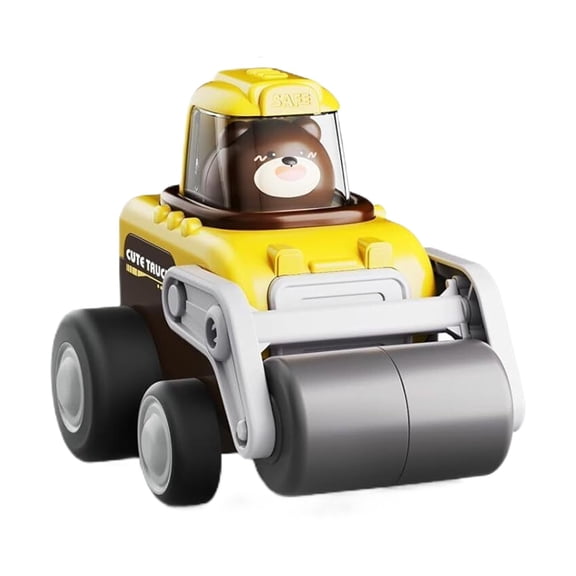 XIANXIAN Friction Powered Cars Push and Go Trucks Construction Vehicles Toys Excavators, Bulldozers, Pile Drivers, Road Rollers for Baby Toddlers Infants Boys Gifts