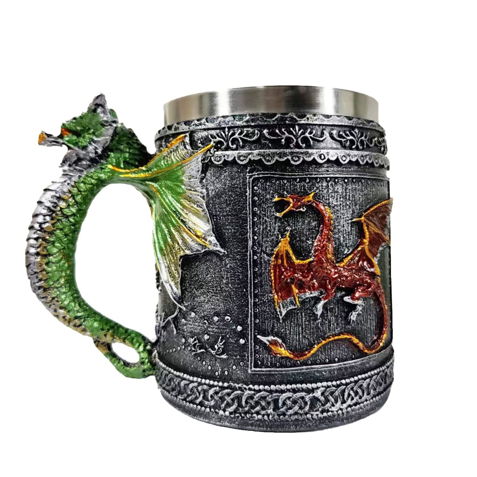 XIANXIAN Game of Thrones Medieval Roaring Dragon Mug,Tankard Coffee Mug ...
